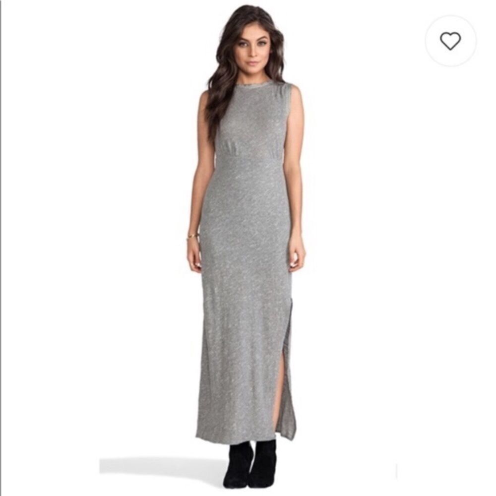 FREE PEOPLE Sleeveless Open Back Maxi Dress Grey XS - Picture 13 of 14